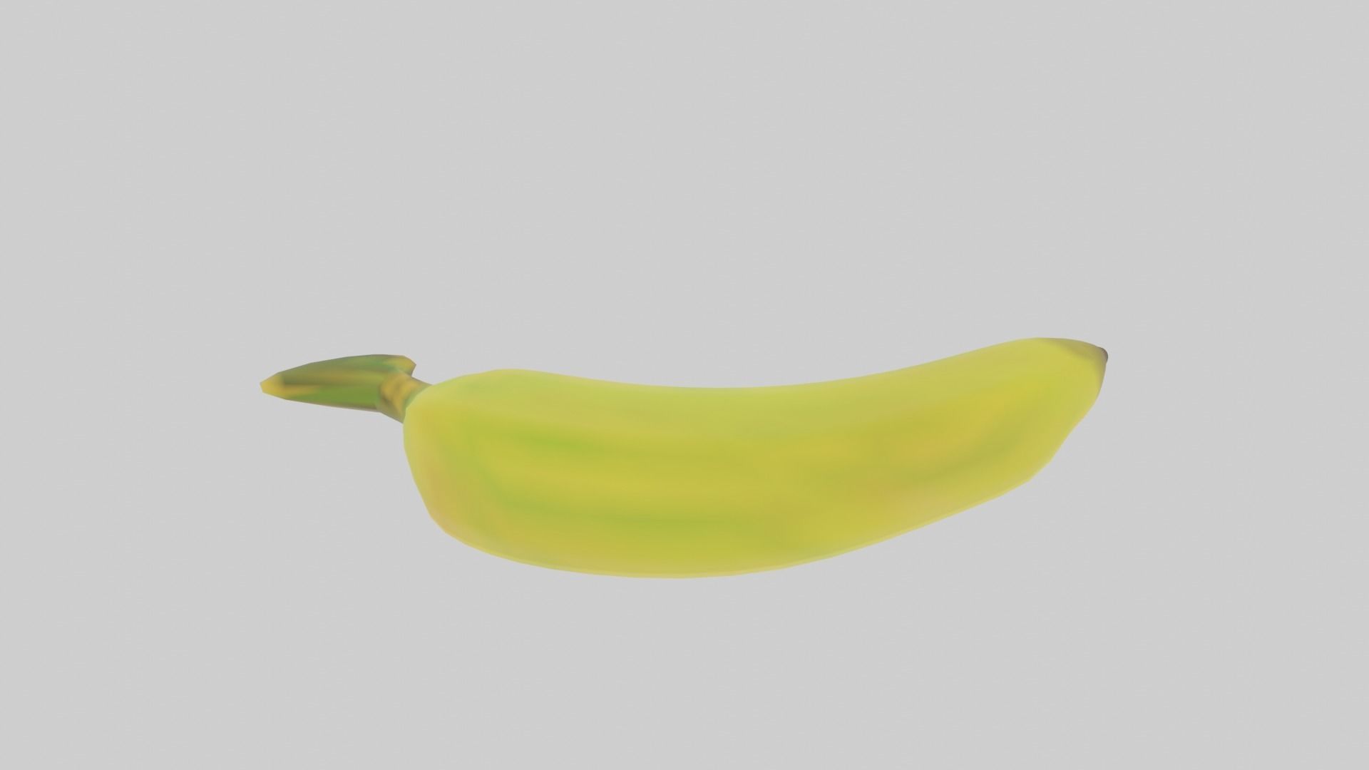 Banana Low-poly 3D model_3