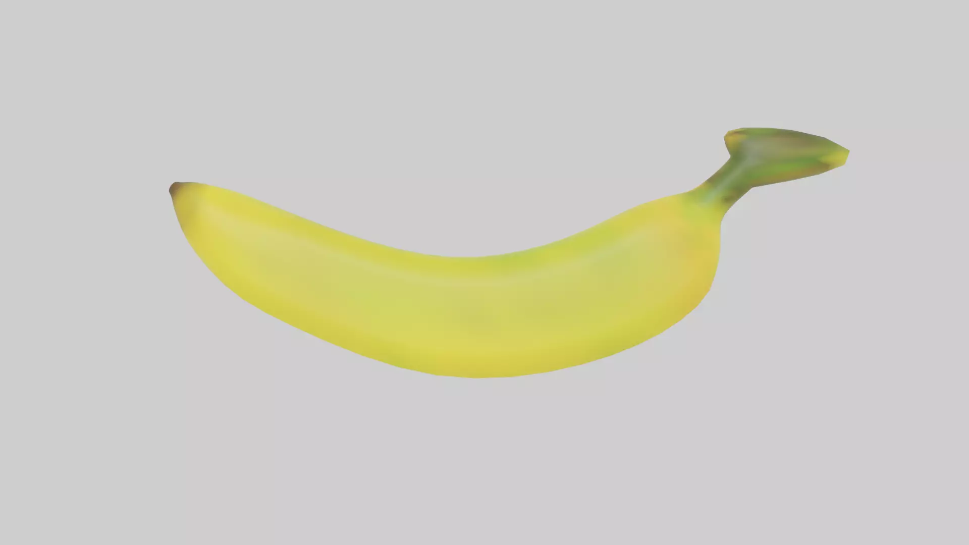 Banana Low-poly 3D model_0