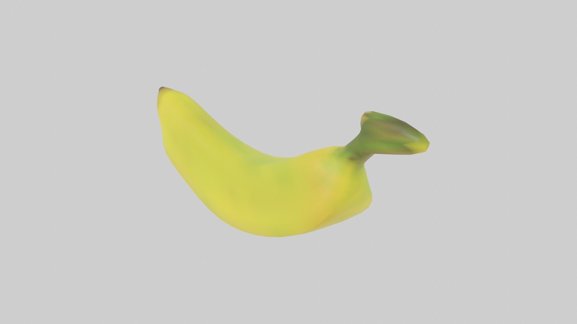 Banana Low-poly 3D model_1