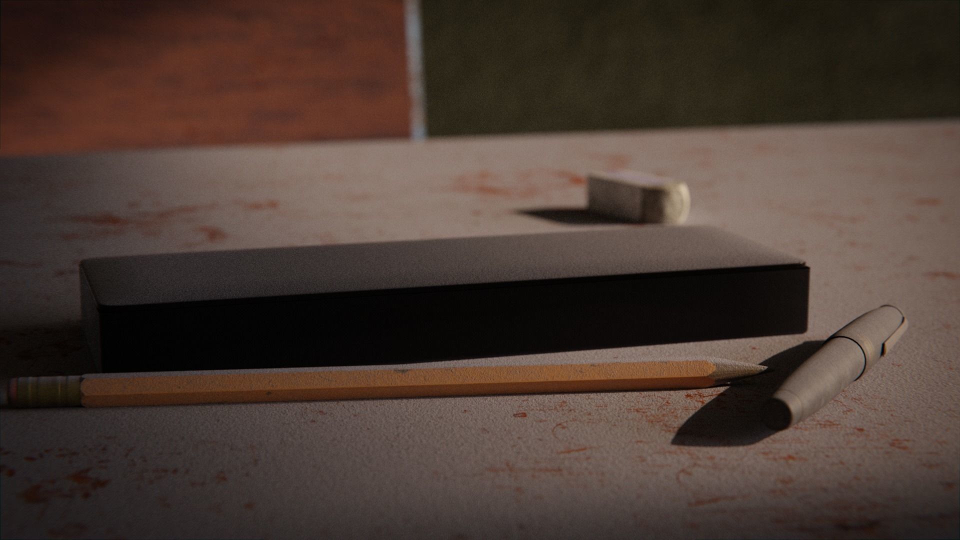 Japanese Classroom 3d Scene 3D model_1