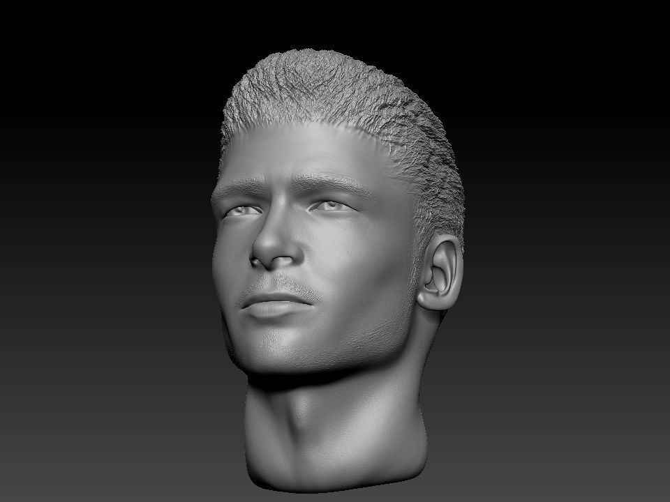 Brad Pitt 3D model_1