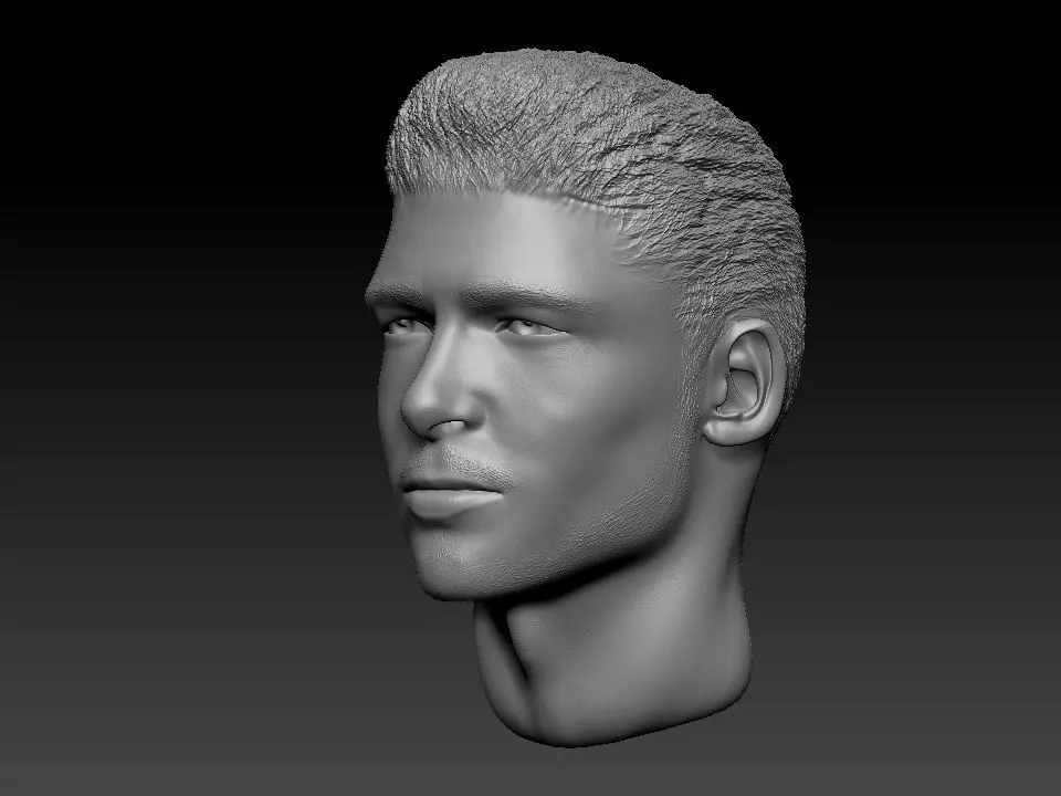 Brad Pitt 3D model_0