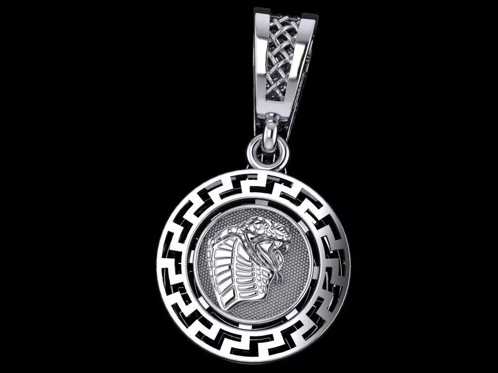 snake pendant Free 3D print model_0