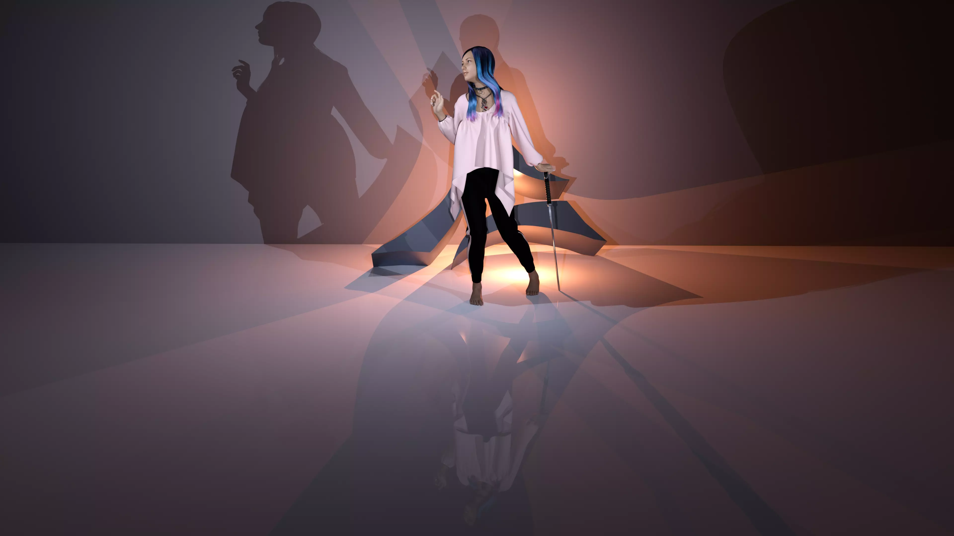 Tops with Jogger 3D model_0