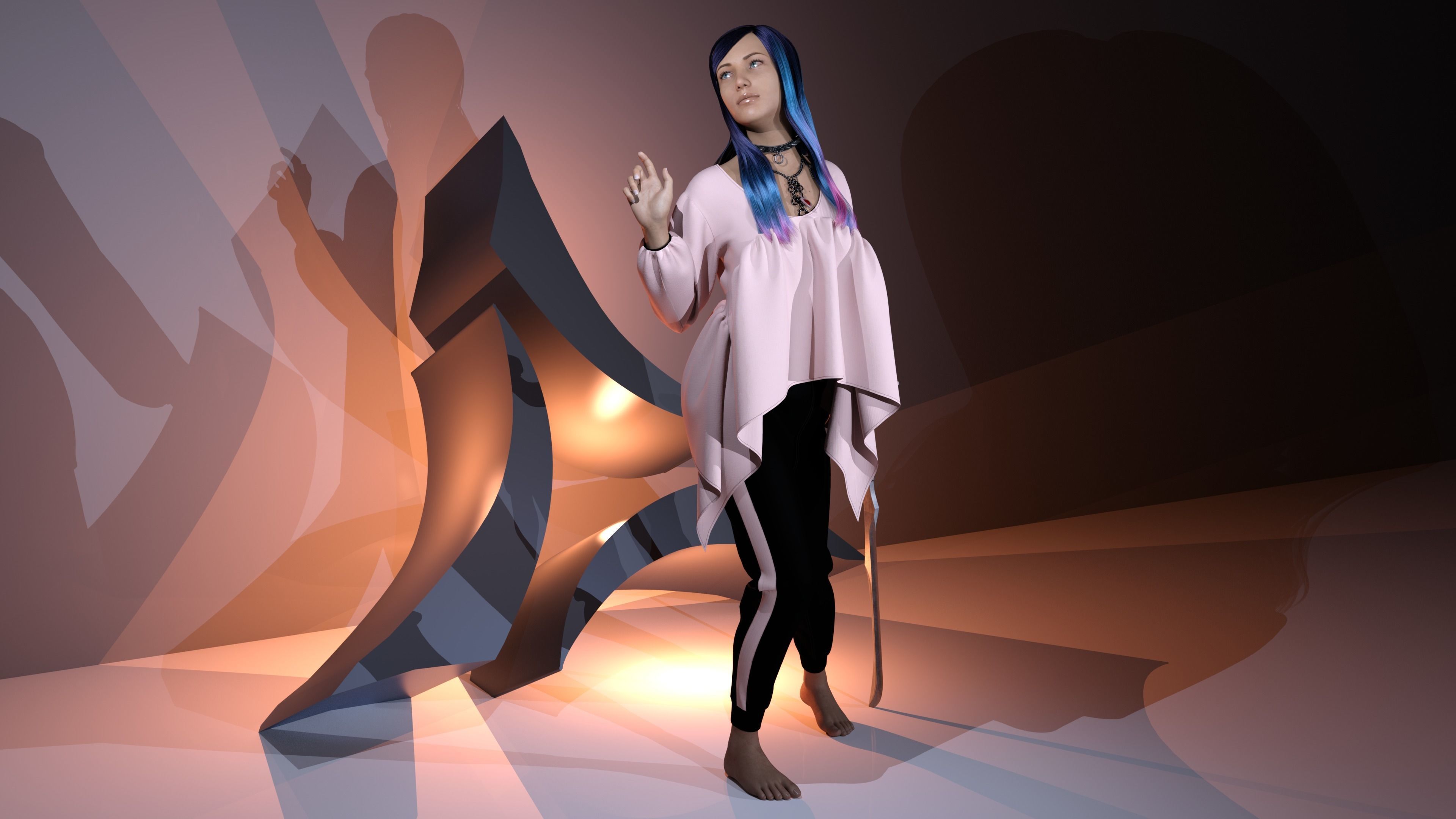 Tops with Jogger 3D model_2