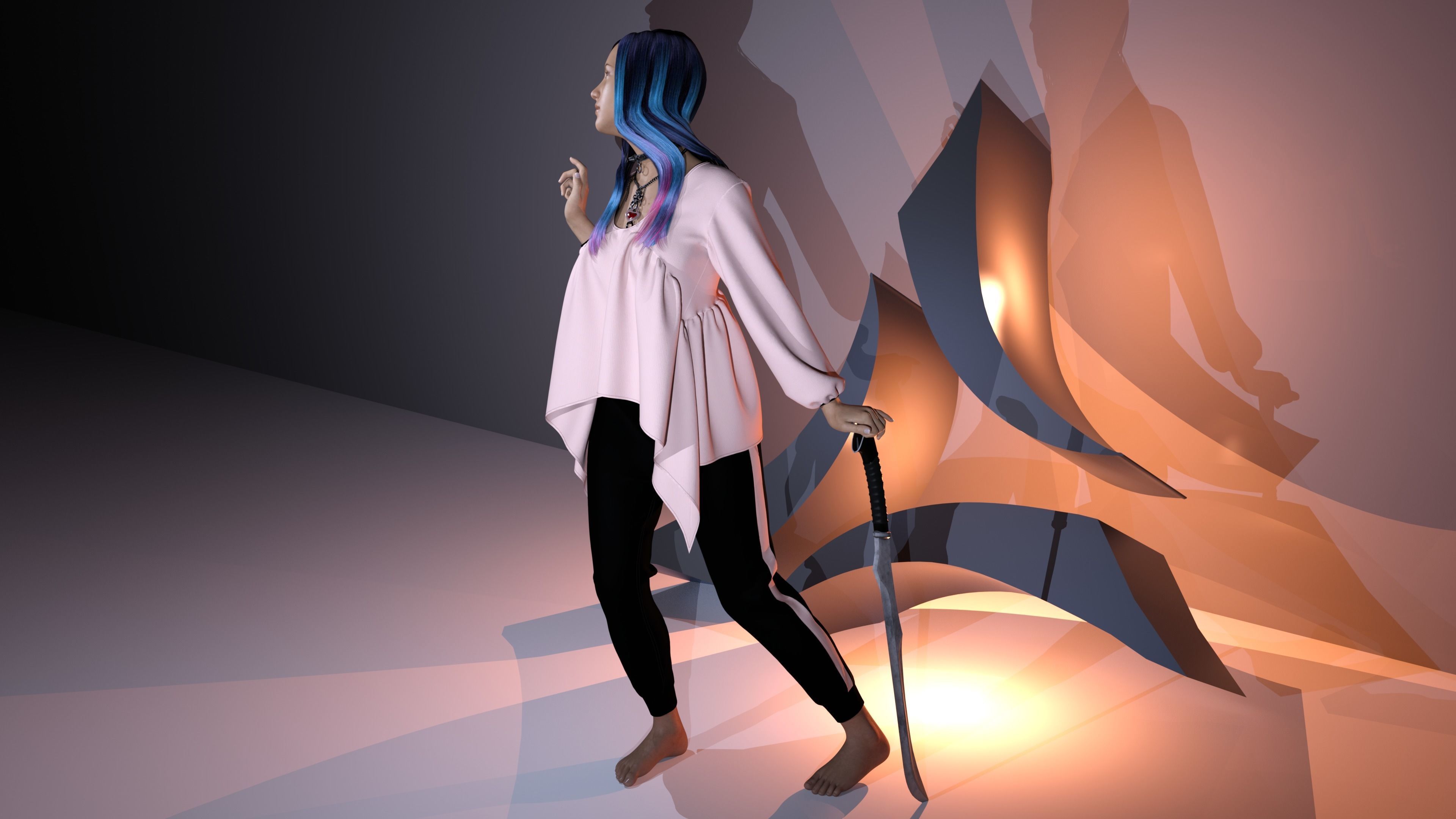 Tops with Jogger 3D model_3