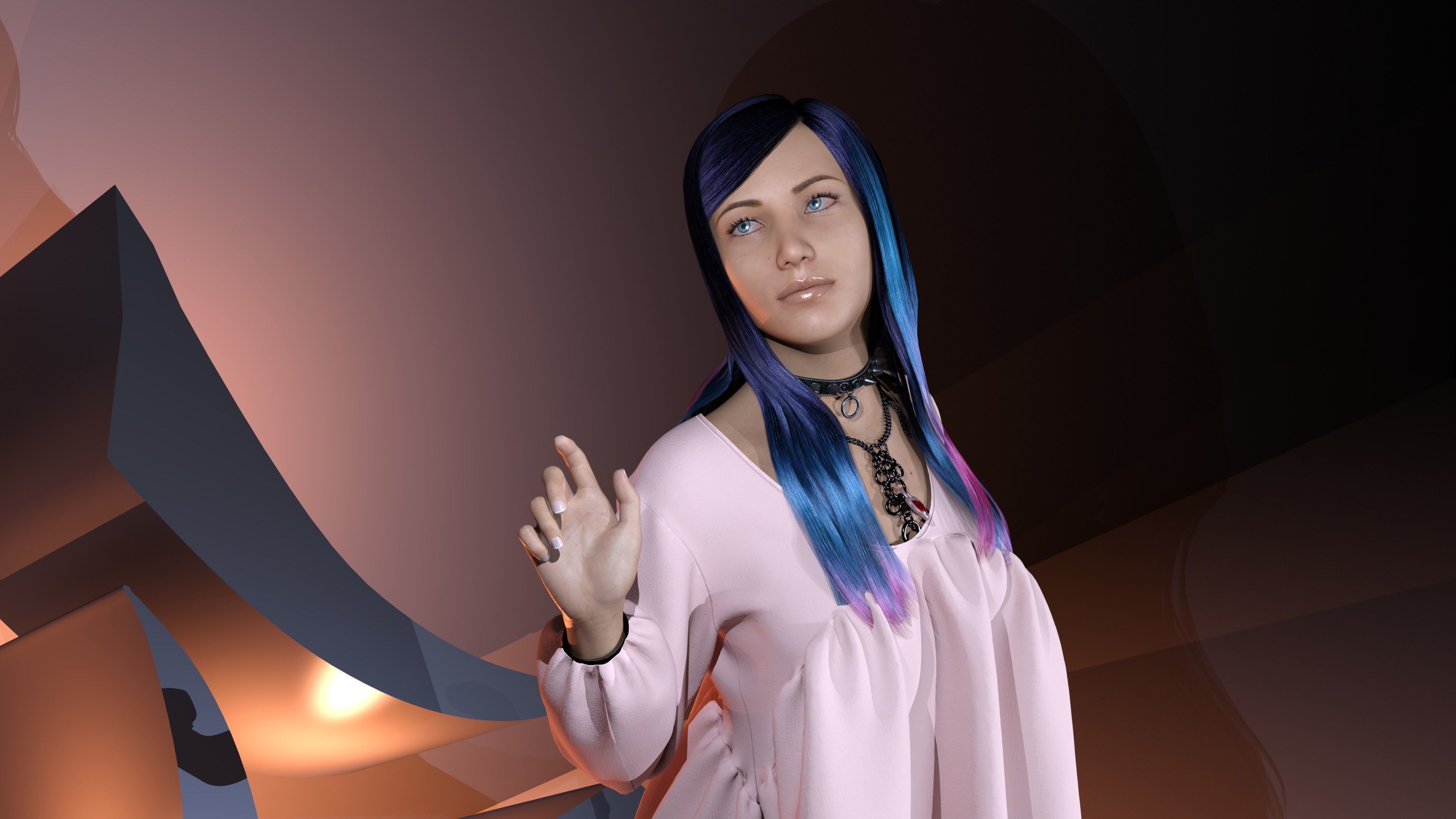 Tops with Jogger 3D model_1