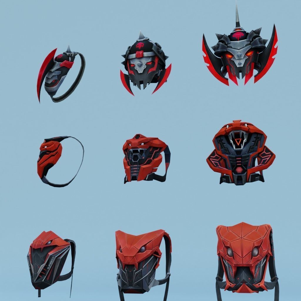 bag 9x Cobra Guardian Legendary Cobra Cobra Guardian 3D model_3