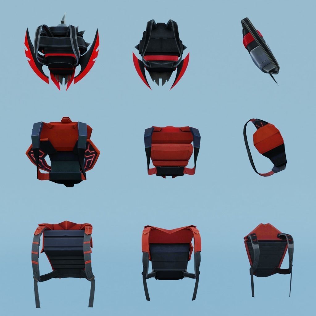 bag 9x Cobra Guardian Legendary Cobra Cobra Guardian 3D model_1