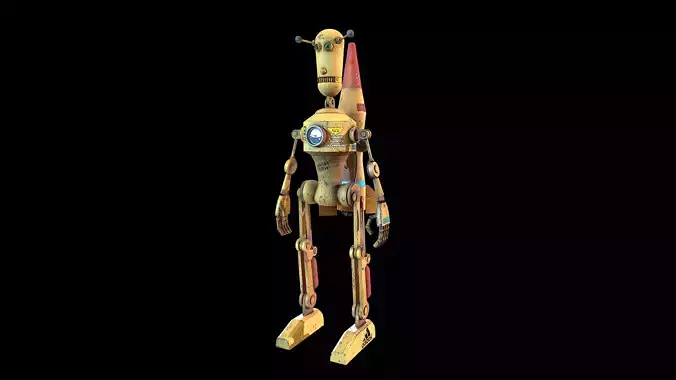 Robot toy rocket from movie star wars