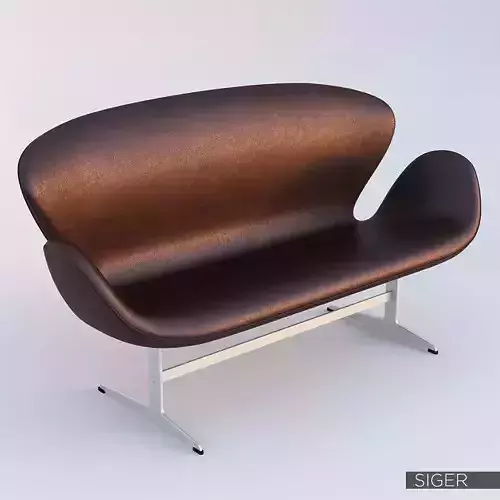 Swan Sofa 3321 - leather upholstery