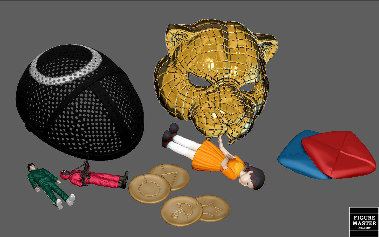 SQUID GAME PACK COSPLAY PROPS REPLICA NETFLIX 3D PRINT 3D print model_8