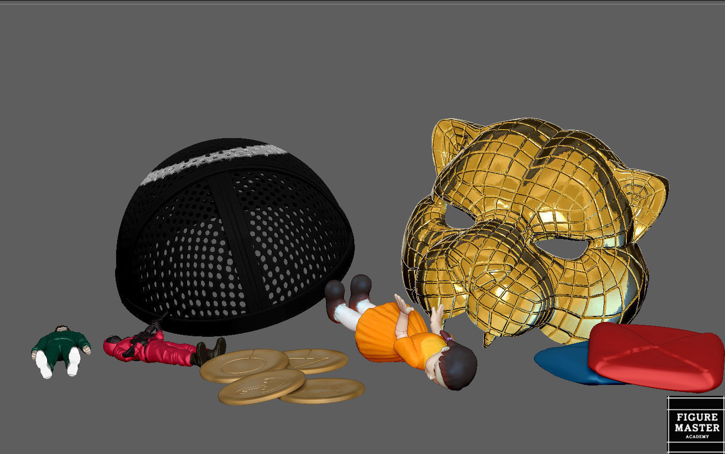 SQUID GAME PACK COSPLAY PROPS REPLICA NETFLIX 3D PRINT 3D print model_2