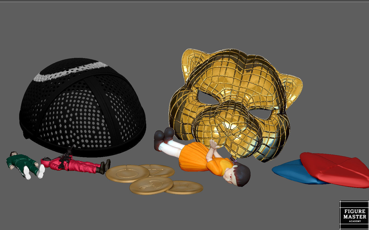 SQUID GAME PACK COSPLAY PROPS REPLICA NETFLIX 3D PRINT 3D print model_6