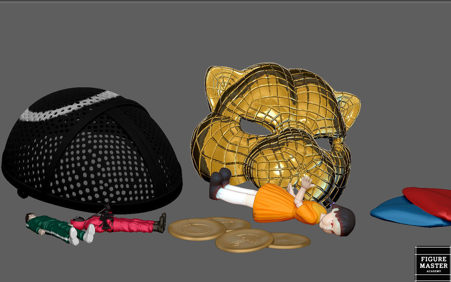 SQUID GAME PACK COSPLAY PROPS REPLICA NETFLIX 3D PRINT 3D print model_5