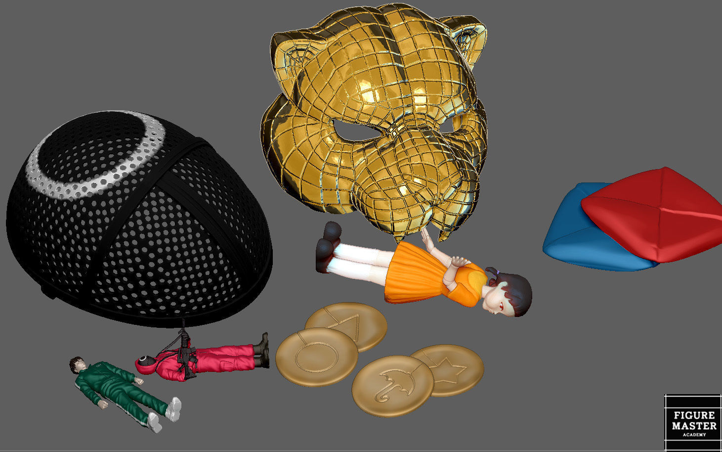 SQUID GAME PACK COSPLAY PROPS REPLICA NETFLIX 3D PRINT 3D print model_4