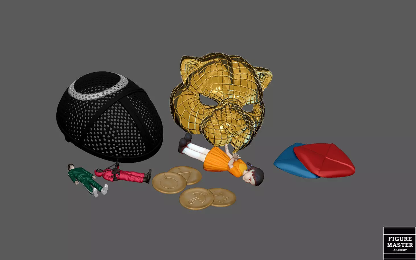 SQUID GAME PACK COSPLAY PROPS REPLICA NETFLIX 3D PRINT 3D print model_0