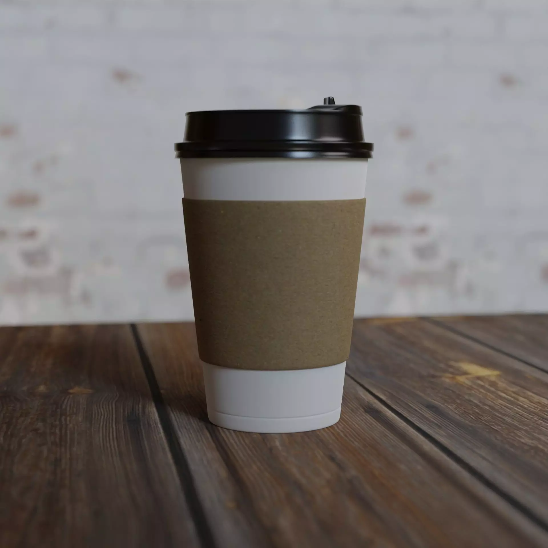 Paper coffee cups 3d model Low-poly 3D model