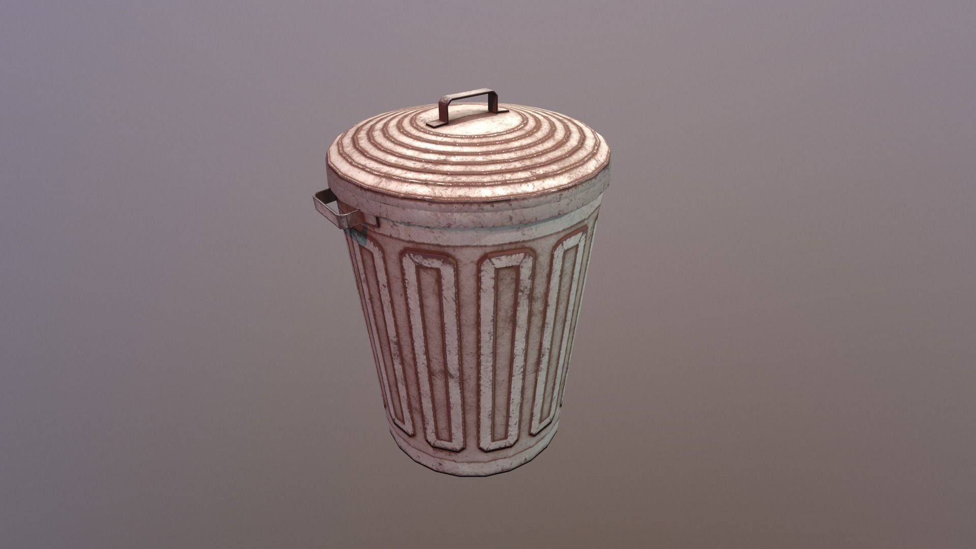 TrashCan trash can Free low-poly 3D model_9