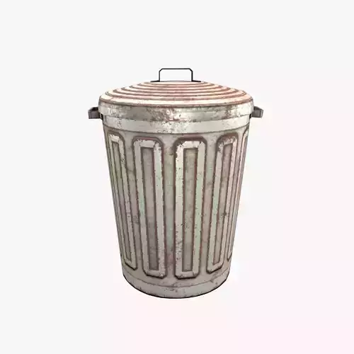 TrashCan trash can Free low-poly 3D model