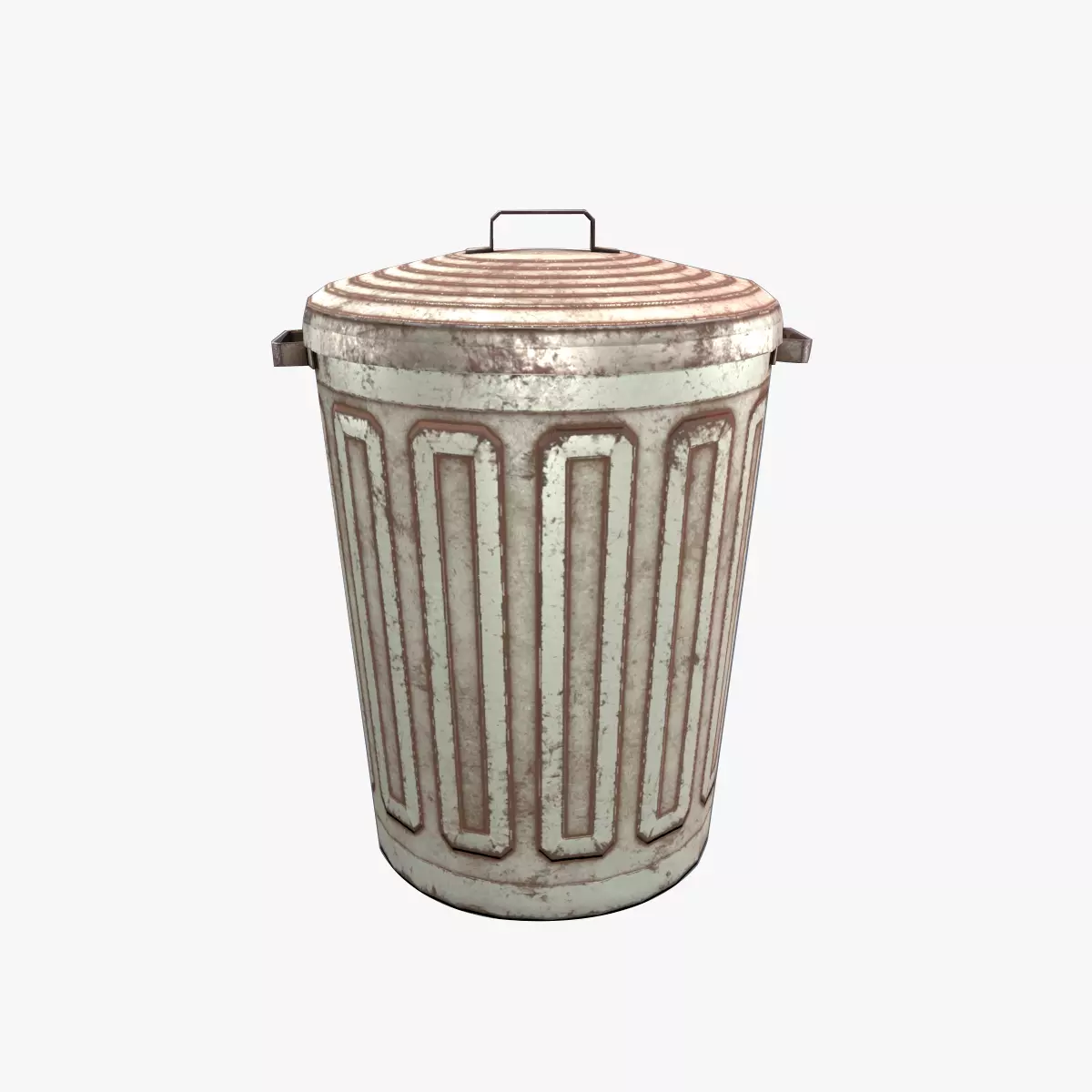 TrashCan trash can Free low-poly 3D model_0