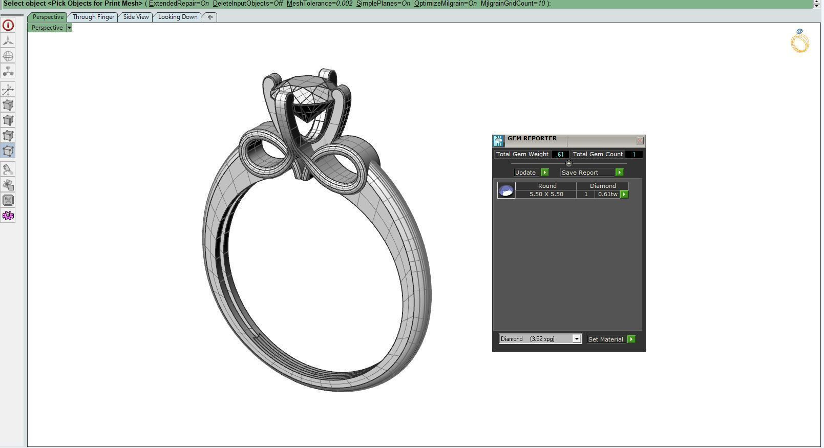 Solitaire ring H 3D print model_11