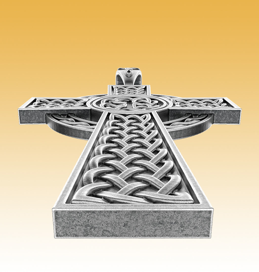 Cross Celtic 3D print model_3