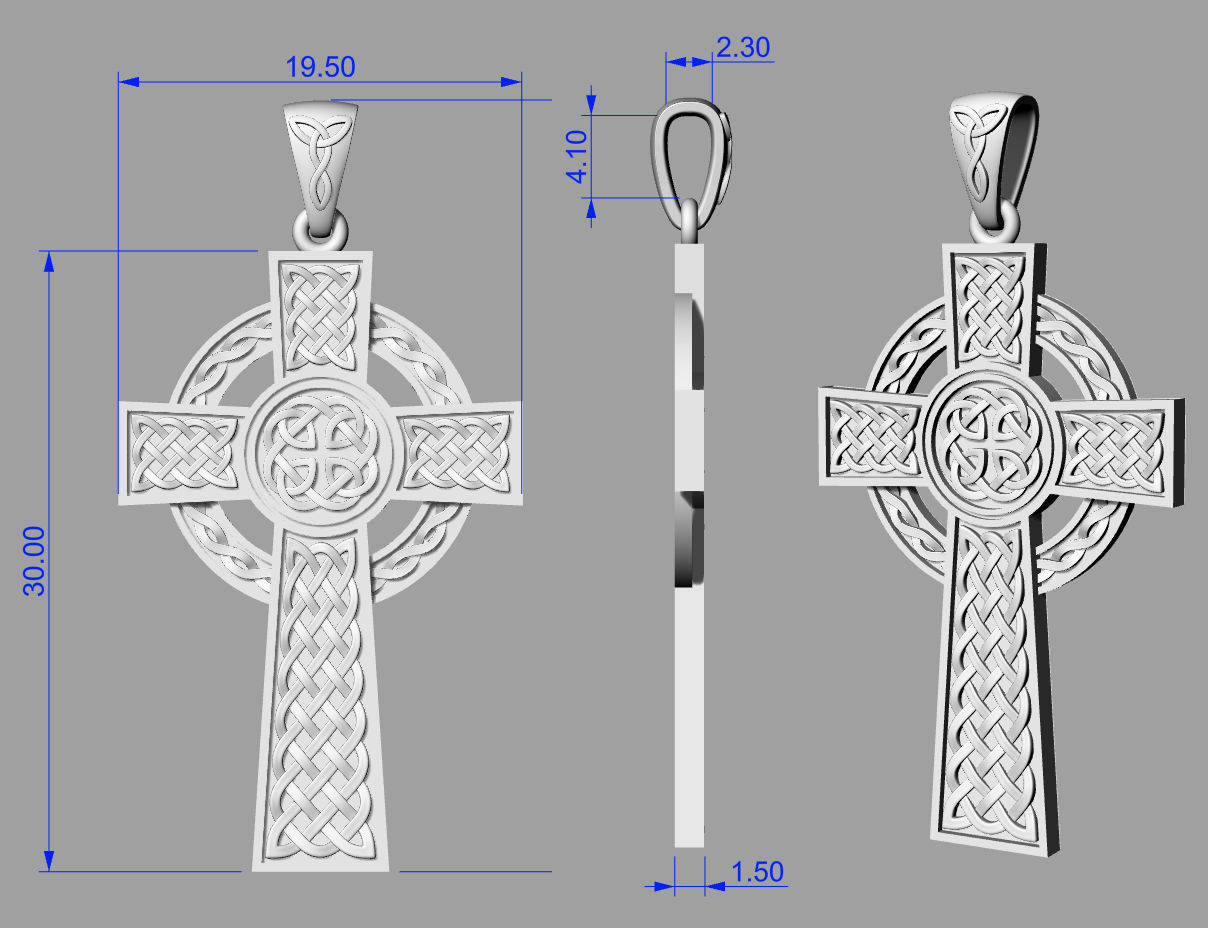 Cross Celtic 3D print model_5