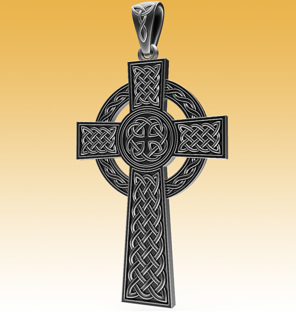 Cross Celtic 3D print model_2