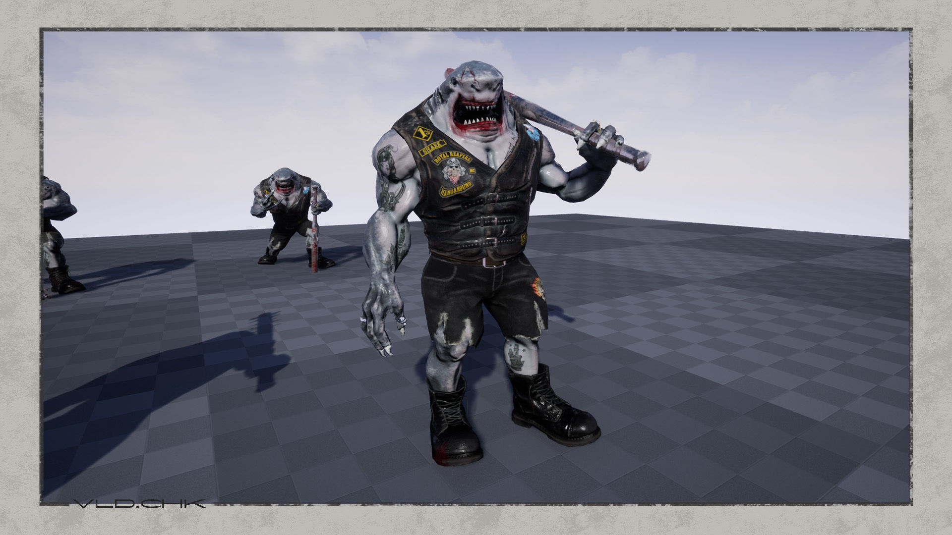 SharkBiker unreal engine unity Low-poly 3D model_10