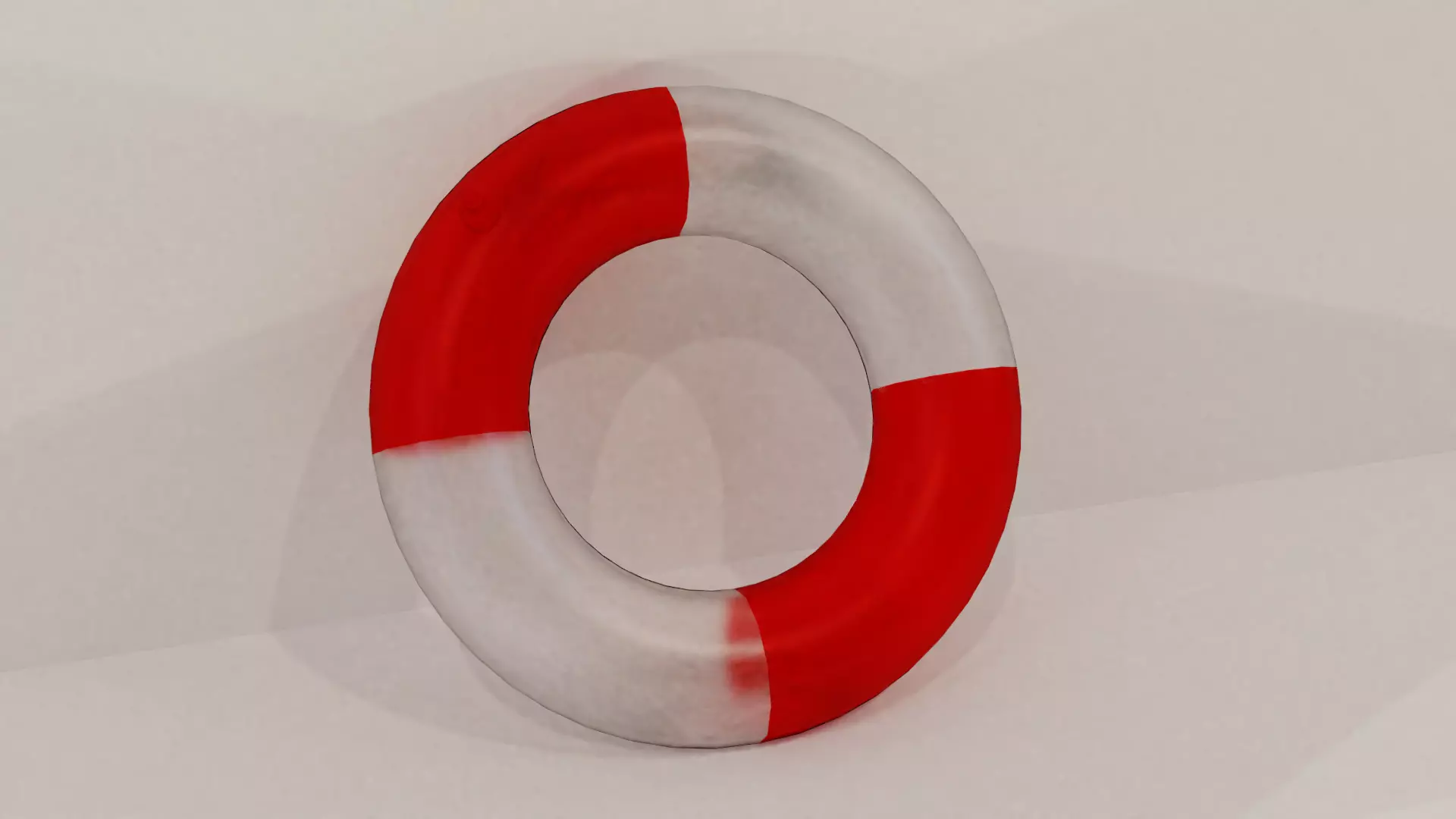 inflatable circle Free low-poly 3D model_0