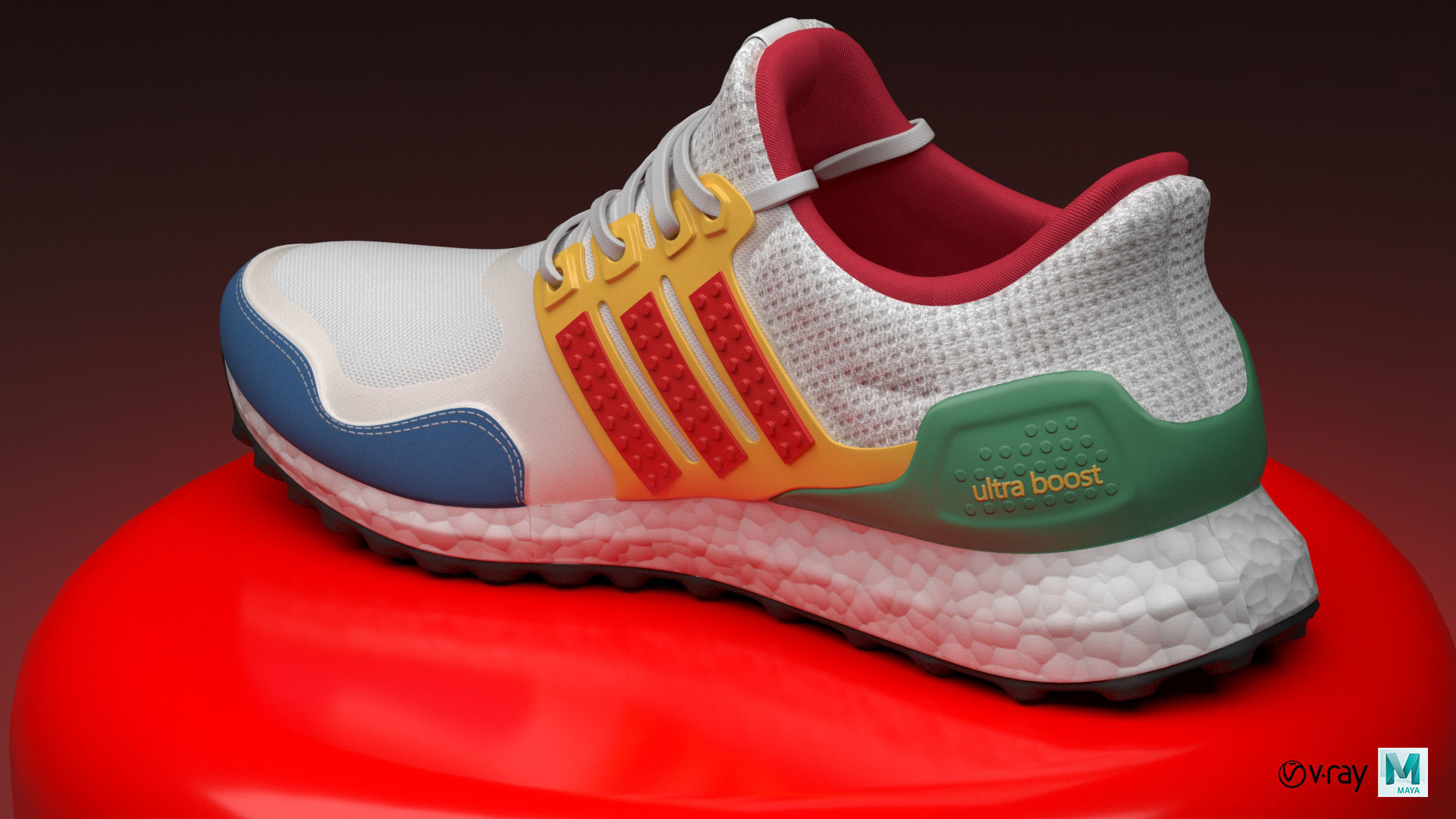 ADIDAS ULTRABOOST X LEGO 3D model_22