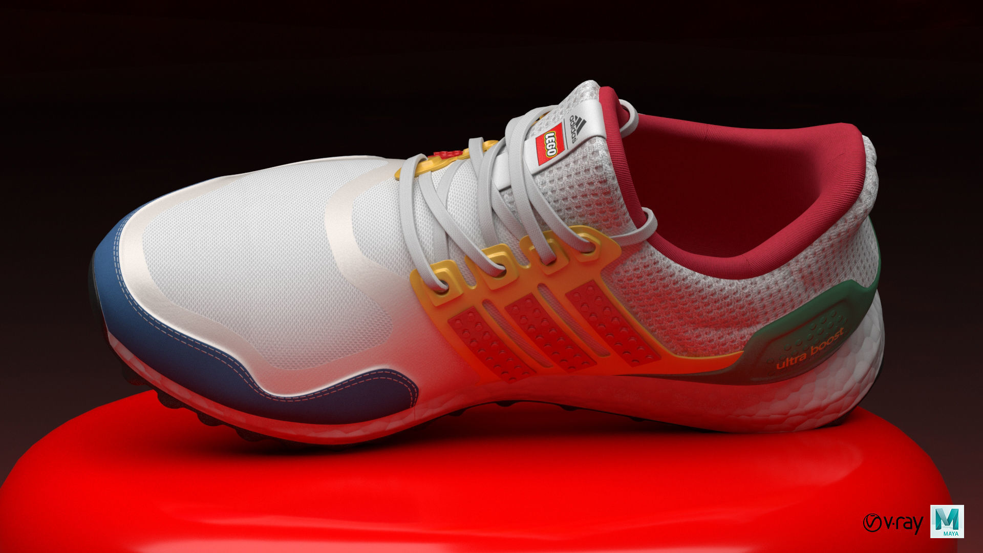 ADIDAS ULTRABOOST X LEGO 3D model_20