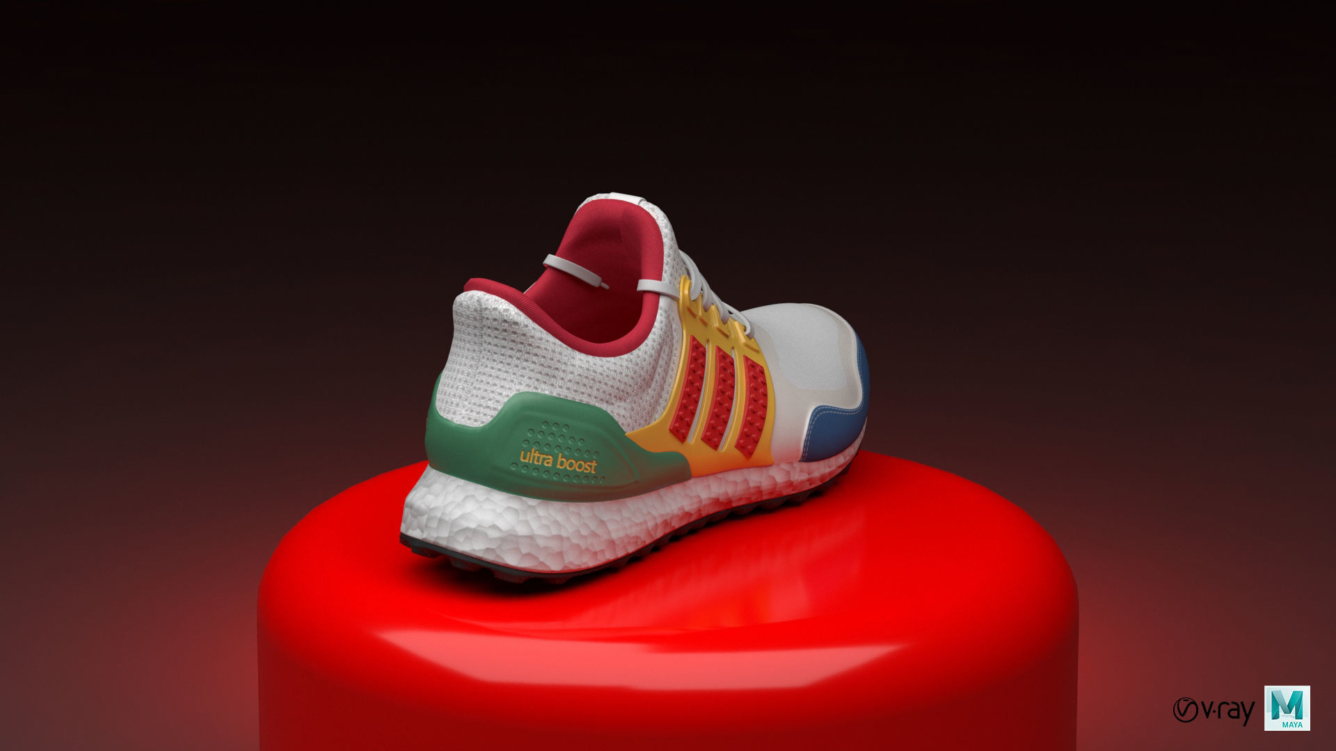 ADIDAS ULTRABOOST X LEGO 3D model_14