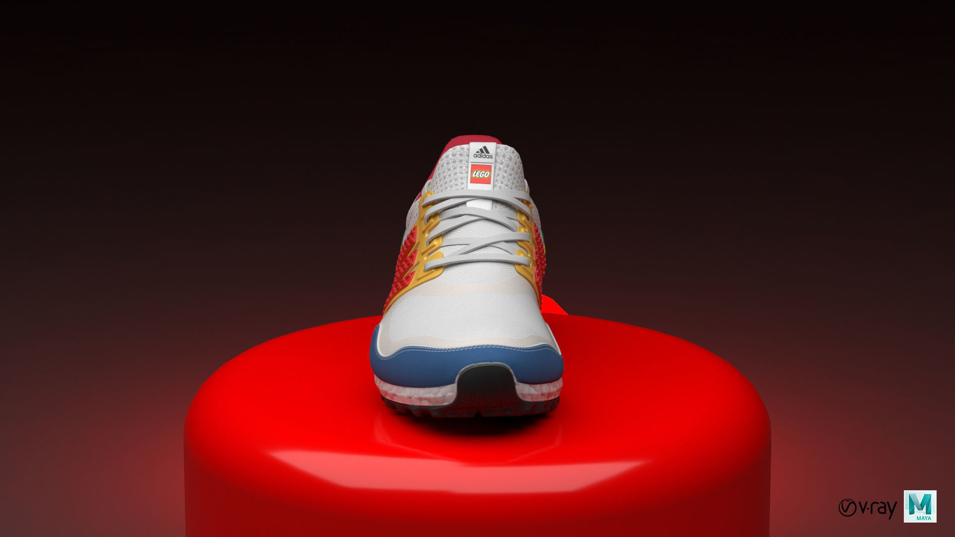 ADIDAS ULTRABOOST X LEGO 3D model_16