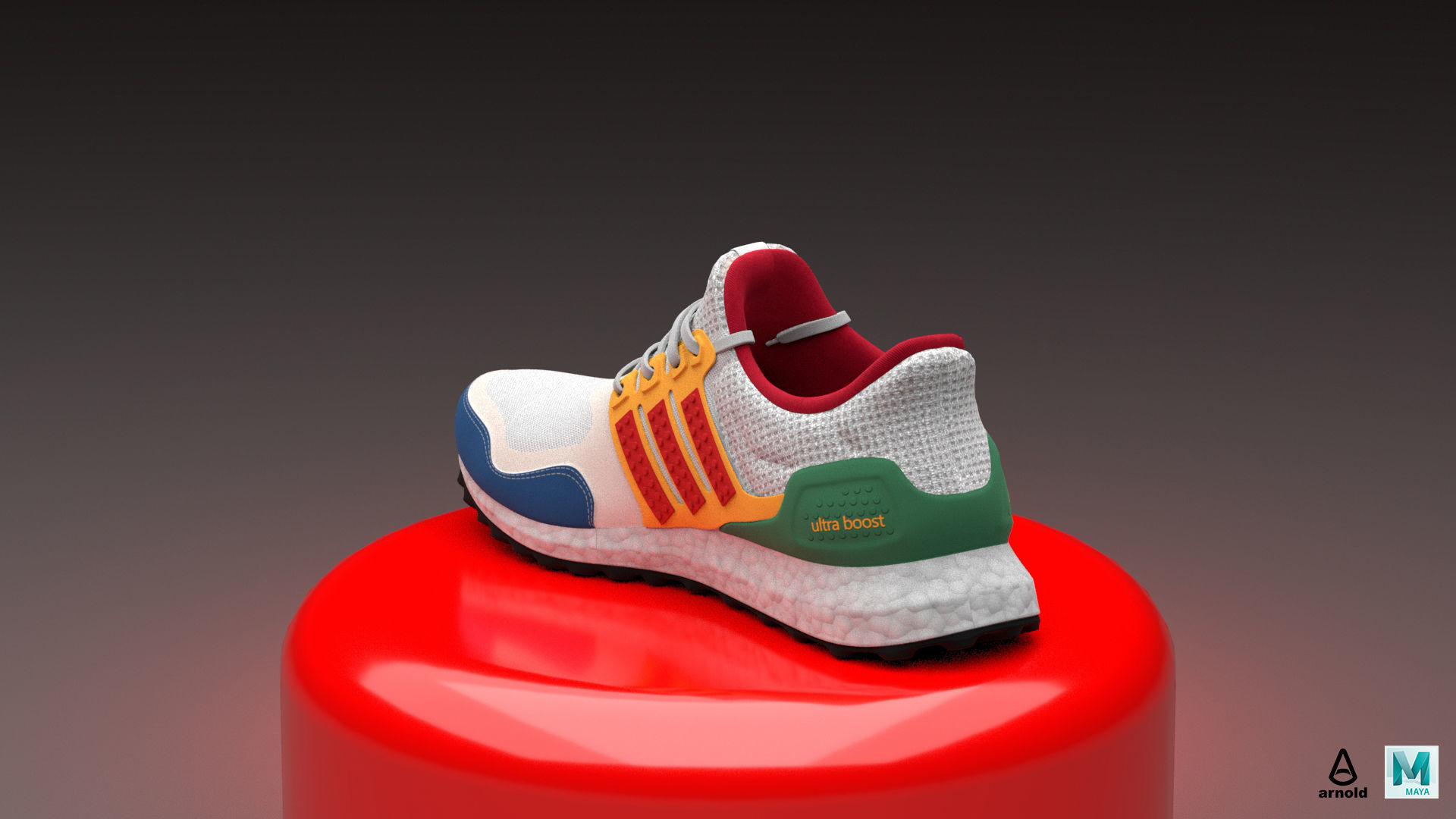 ADIDAS ULTRABOOST X LEGO 3D model_6