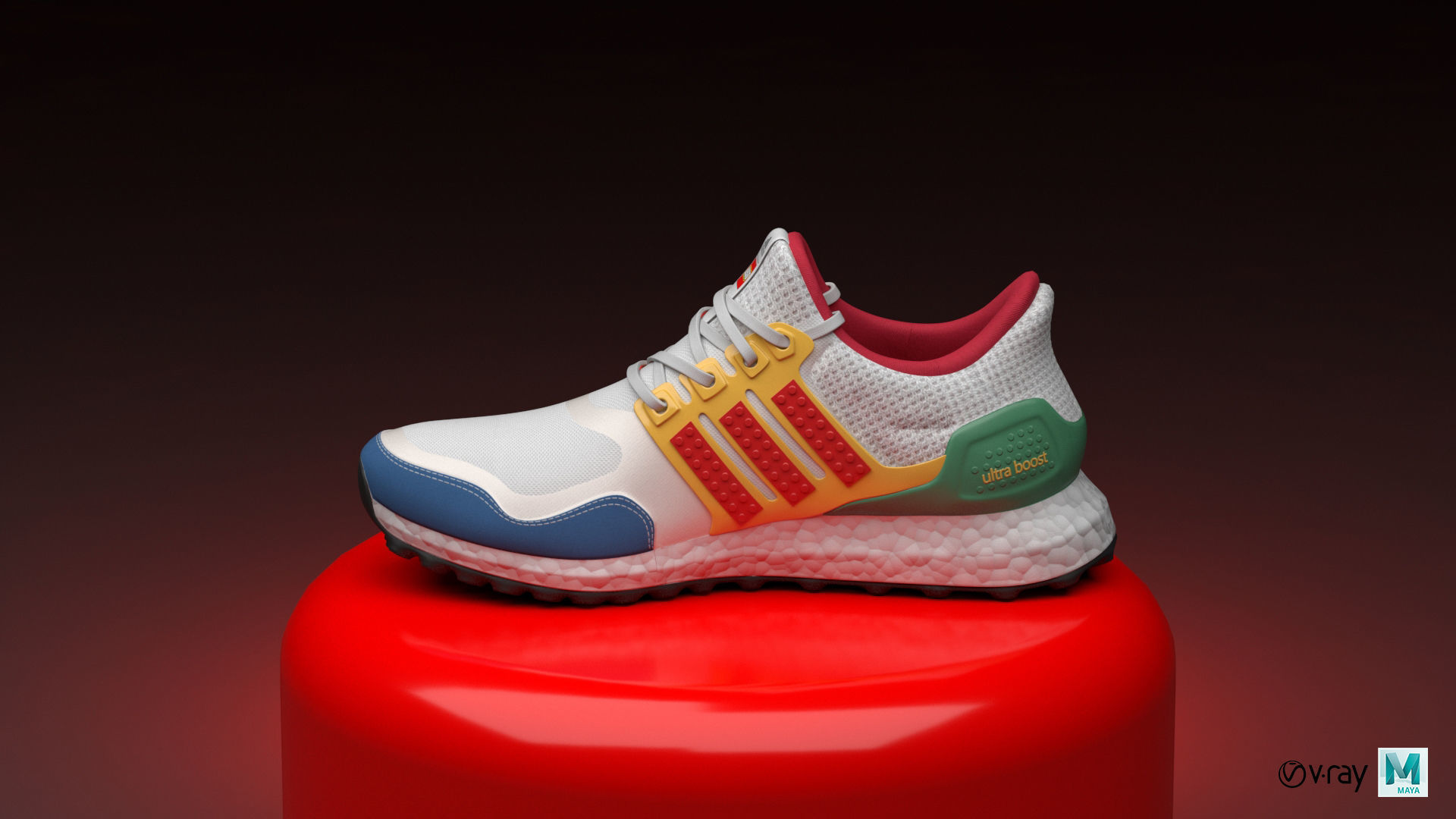 ADIDAS ULTRABOOST X LEGO 3D model_8