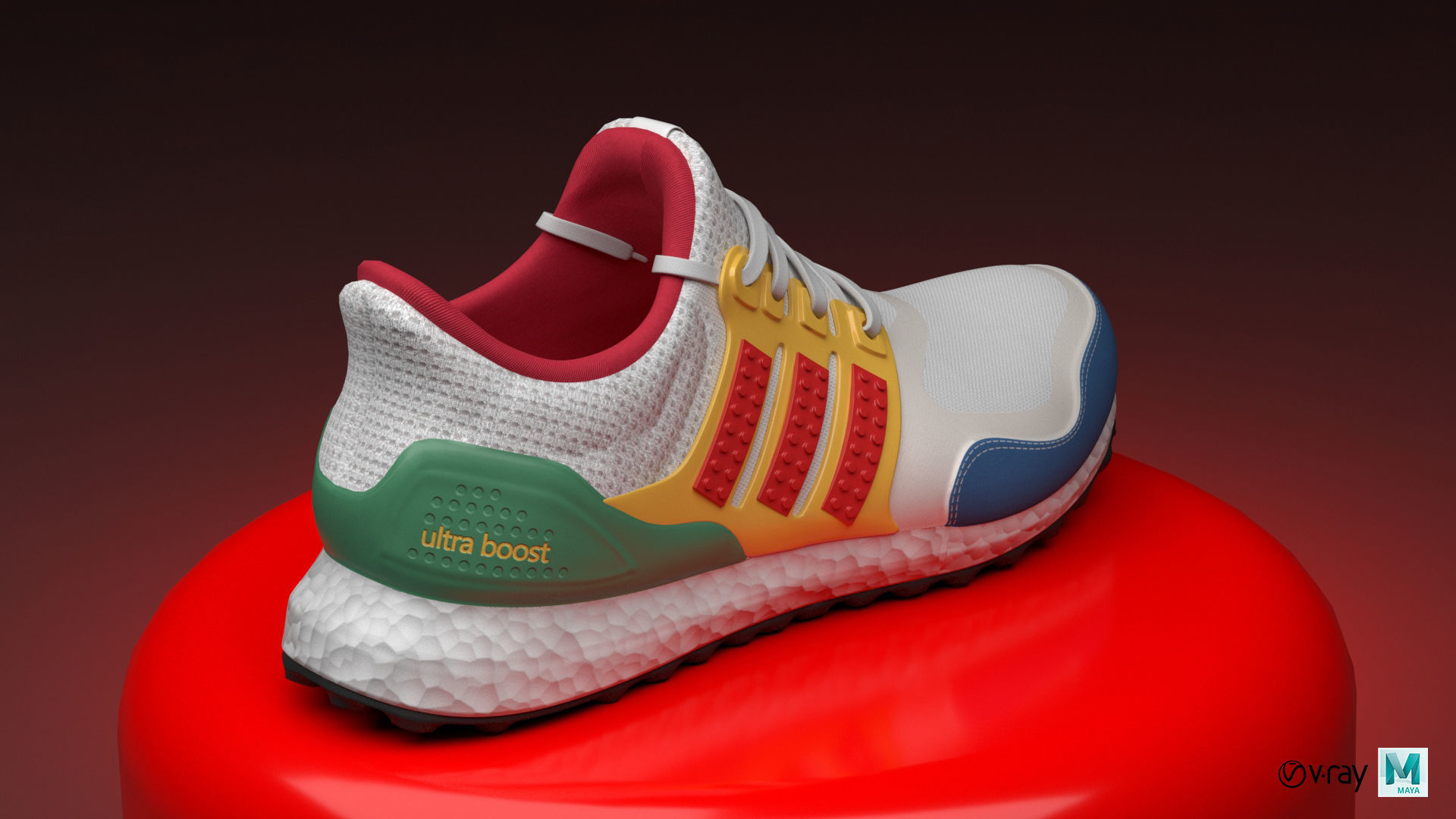 ADIDAS ULTRABOOST X LEGO 3D model_24