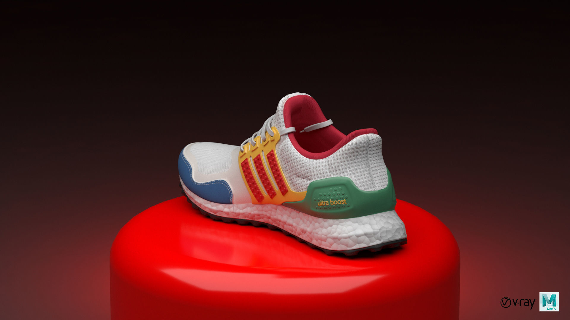 ADIDAS ULTRABOOST X LEGO 3D model_5