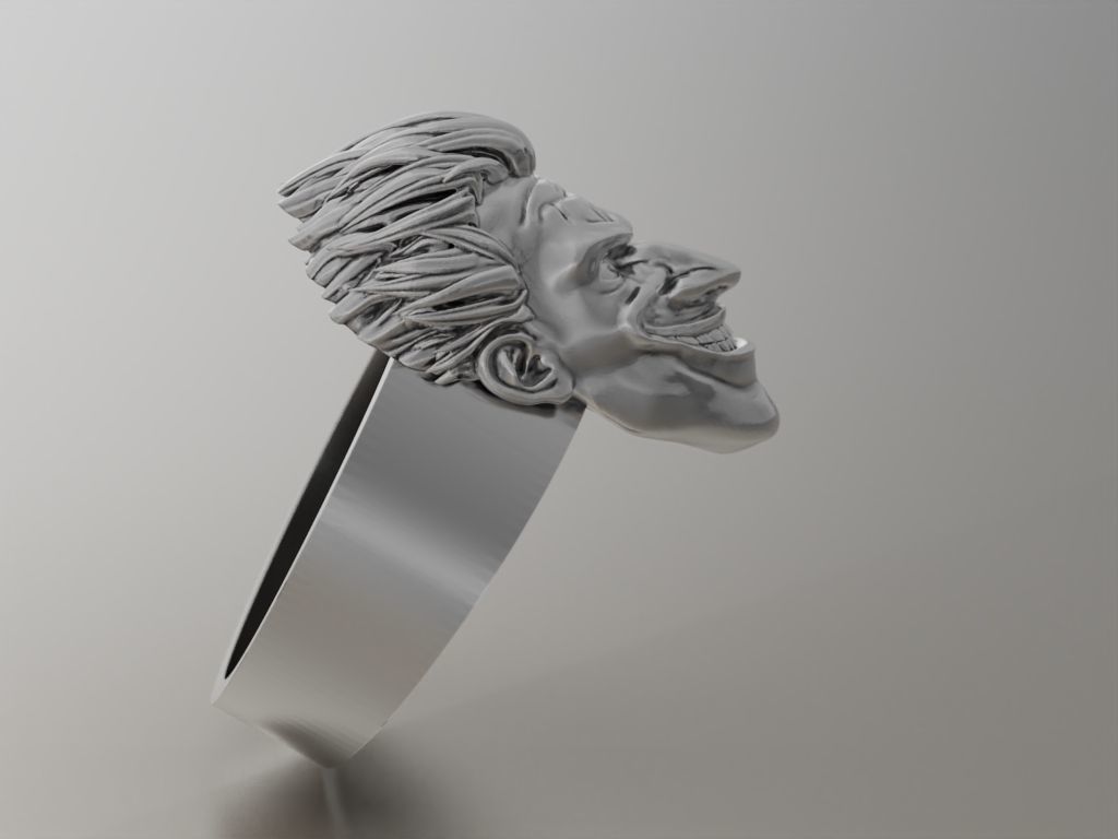 Ring Joker Face 3D print model_11