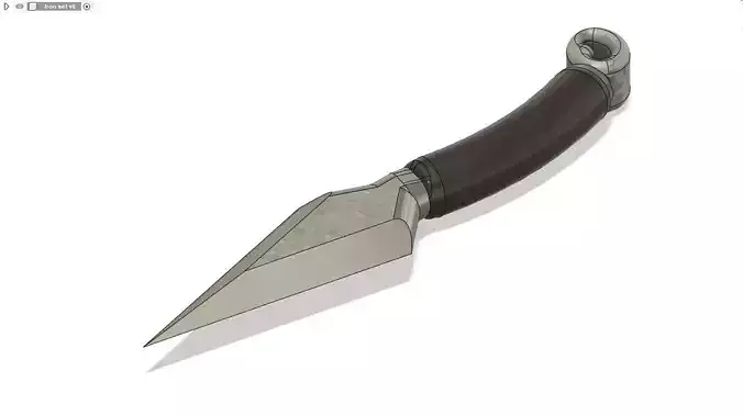 Iron Throwing knife 3D print model