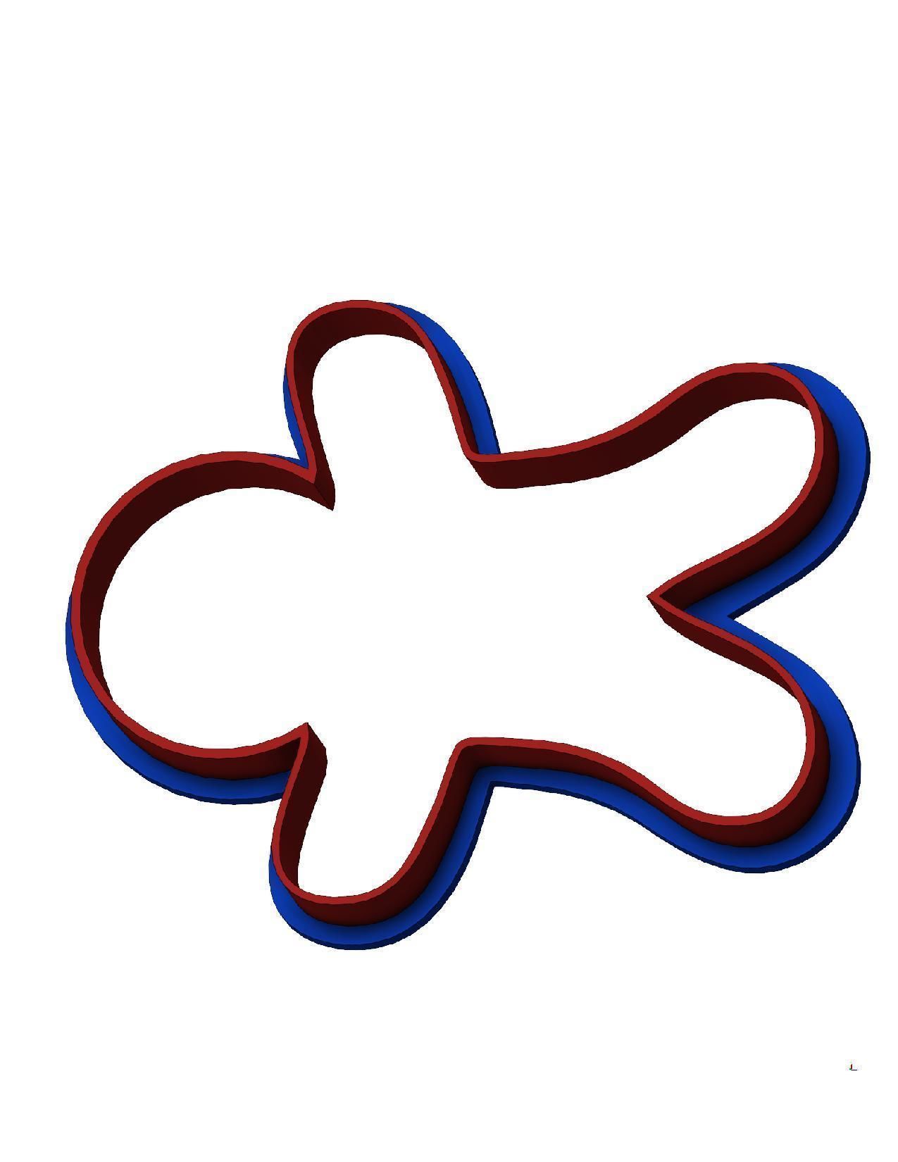 Christmas and Gingerbread cookie stamps and cutters 3D print model_13