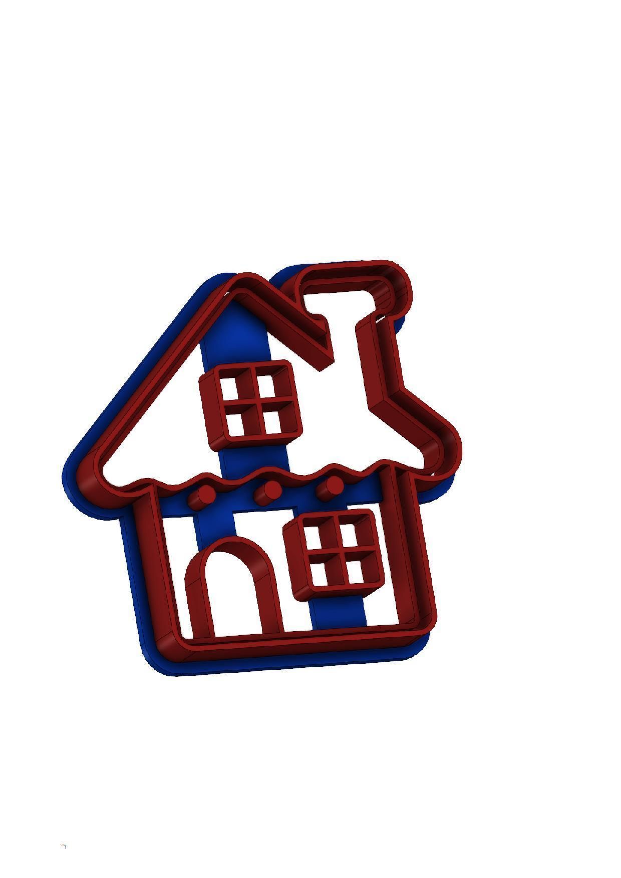 Christmas and Gingerbread cookie stamps and cutters 3D print model_1