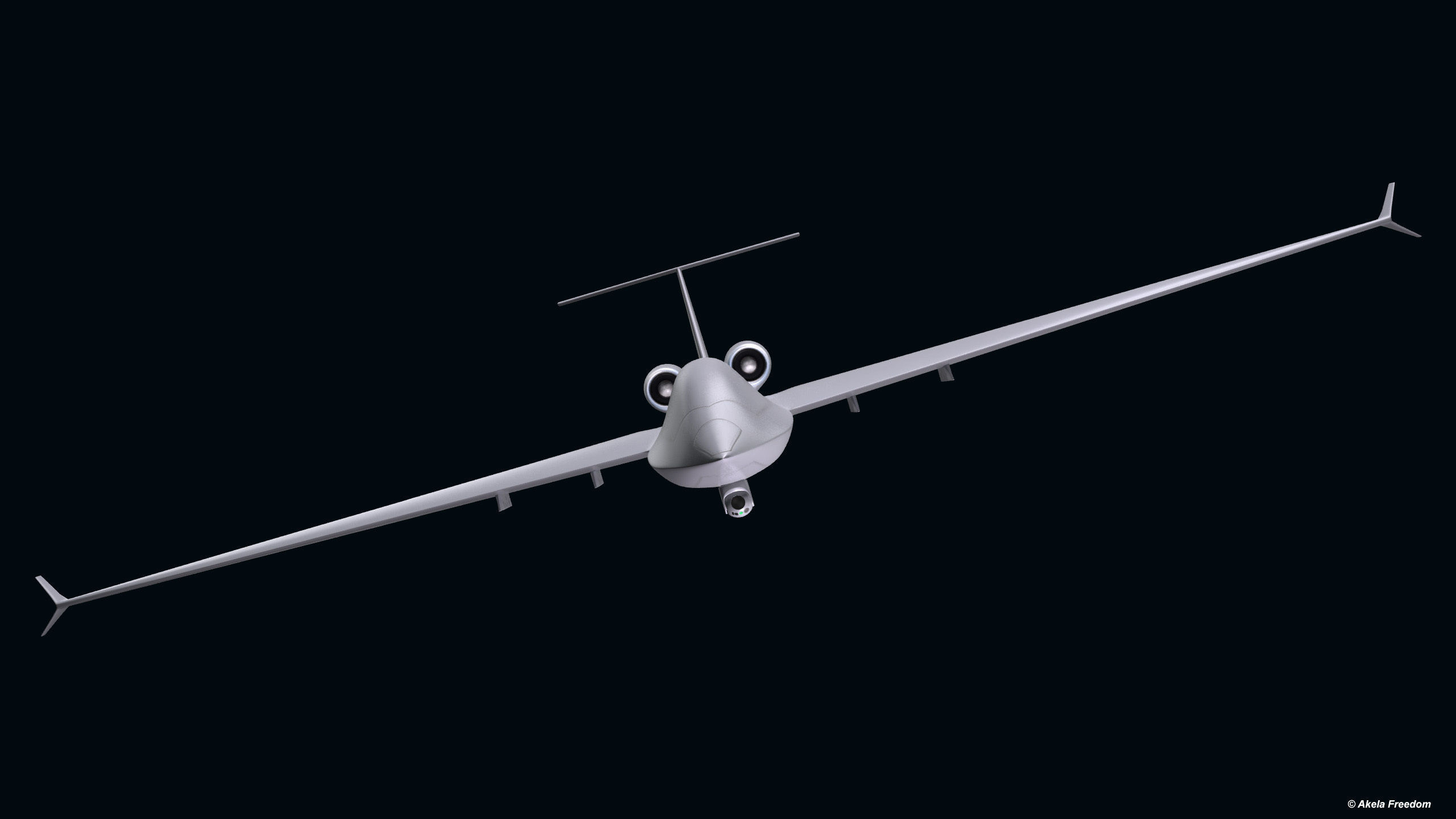 CH-6 UCAV 3D model_4