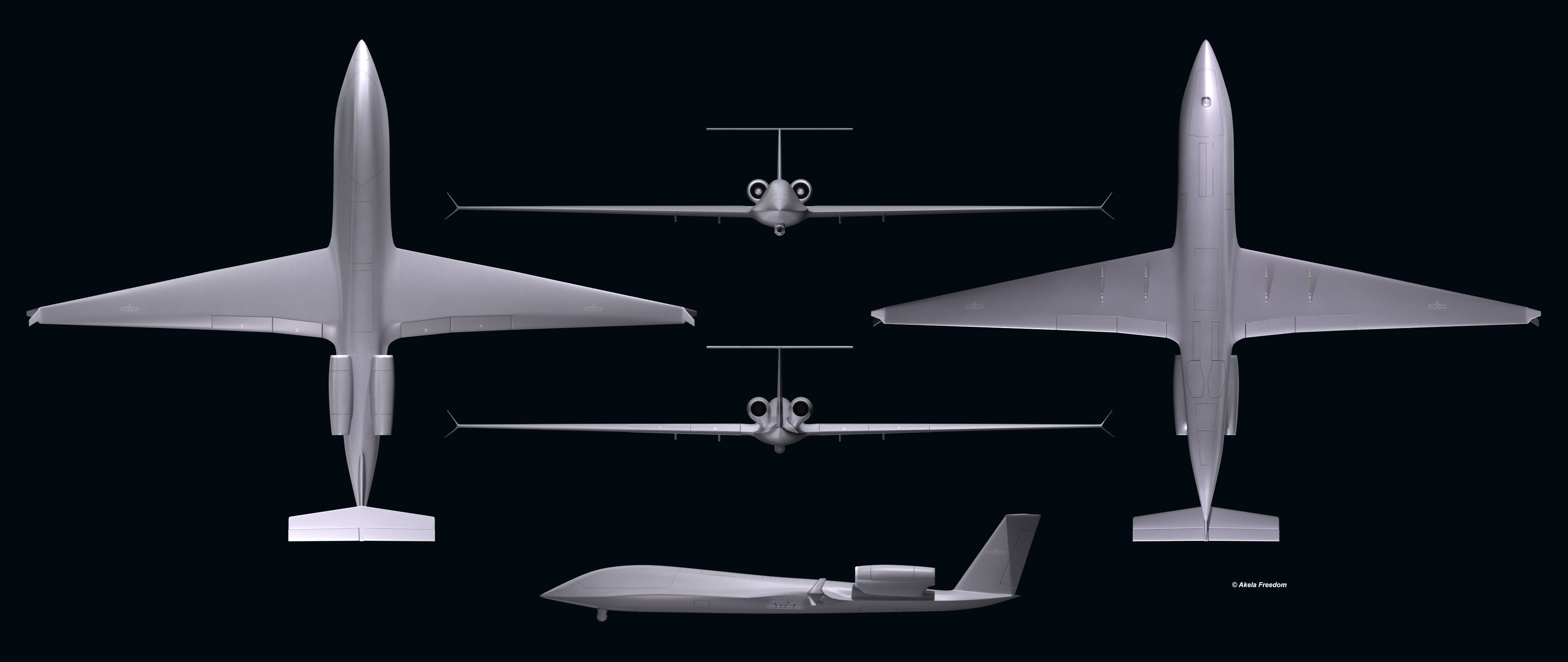 CH-6 UCAV 3D model_8