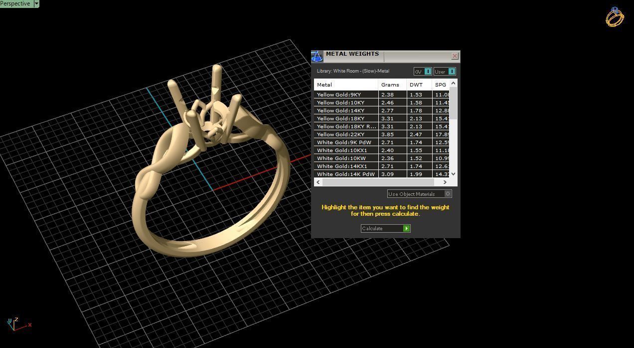 solitiare engagement ring in rose gold 3D print model_9