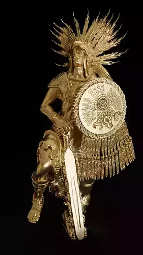 Aztec eagle warrior Moctezuma