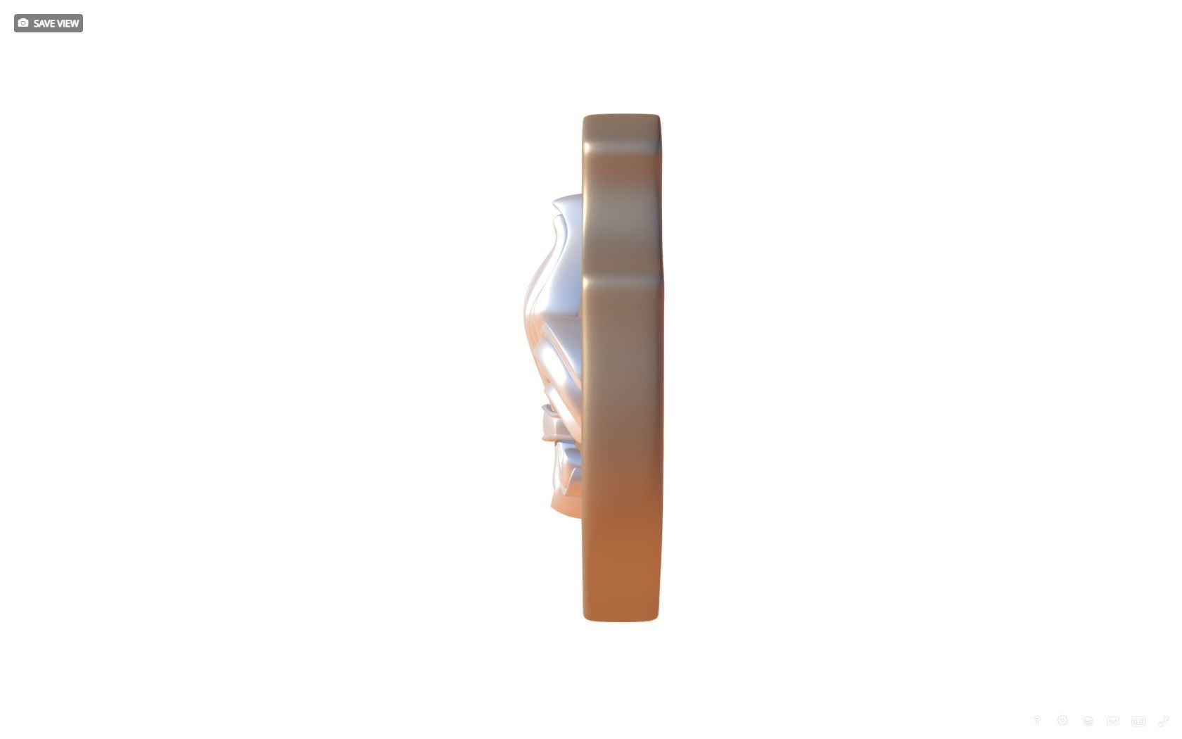 Brooch Shield Fleur de lis 3D print model_3