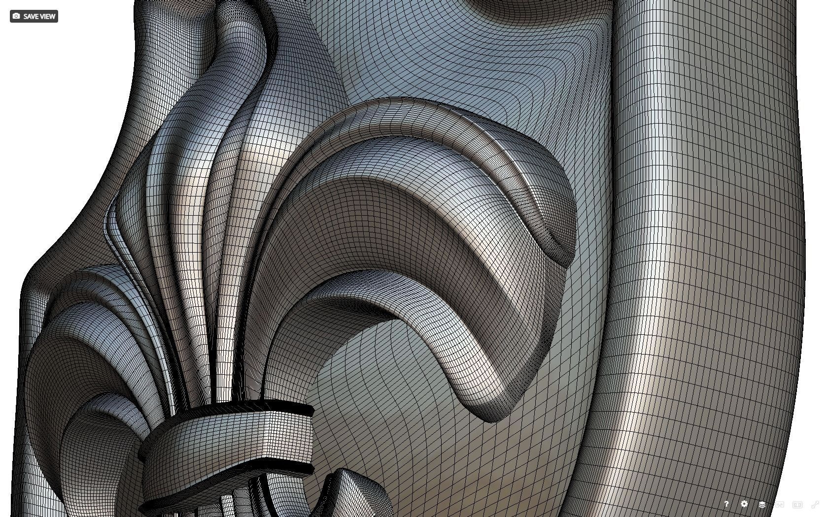 Brooch Shield Fleur de lis 3D print model_19