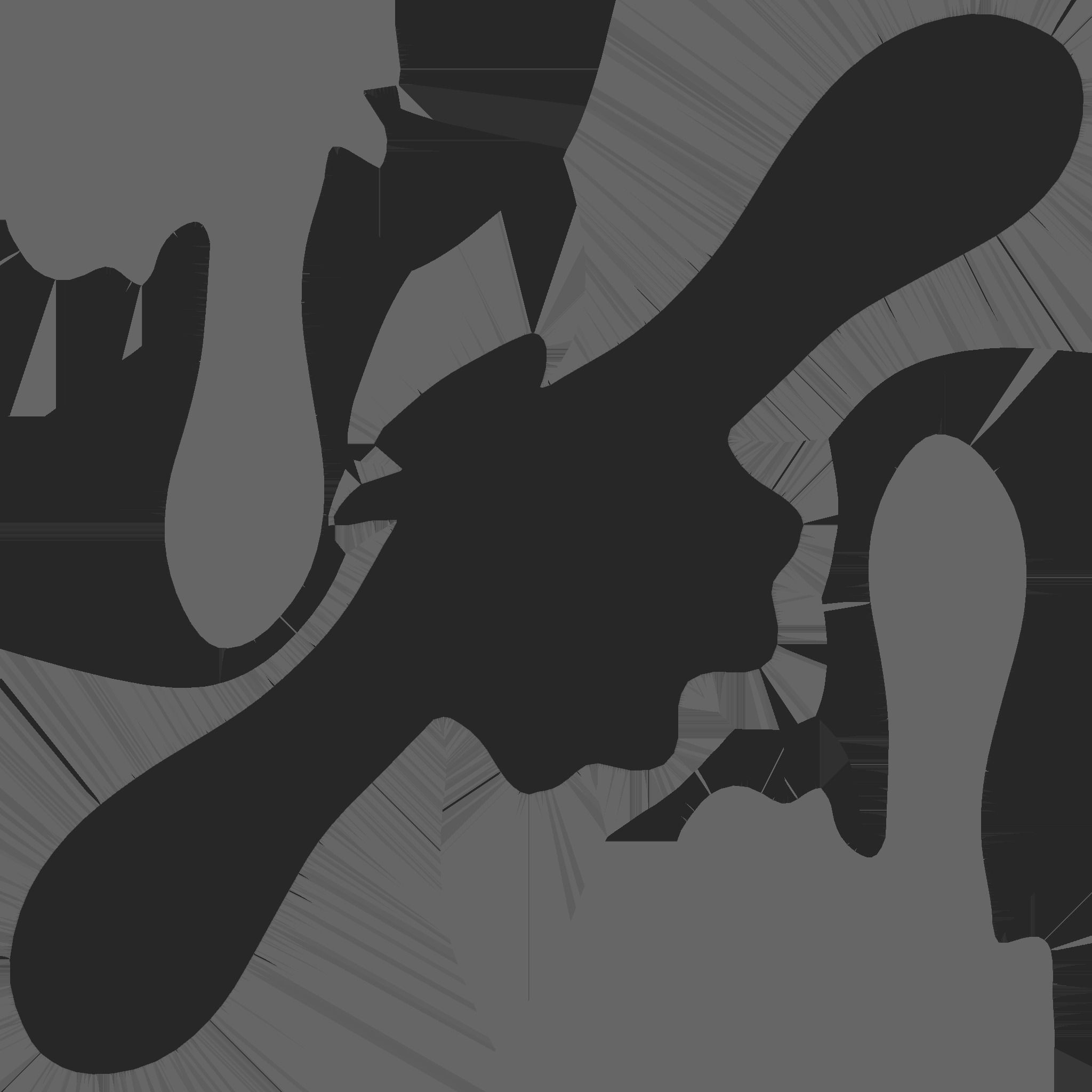 Inkling Hair 04 Purple - Splatoon Character Design Low-poly 3D model_16